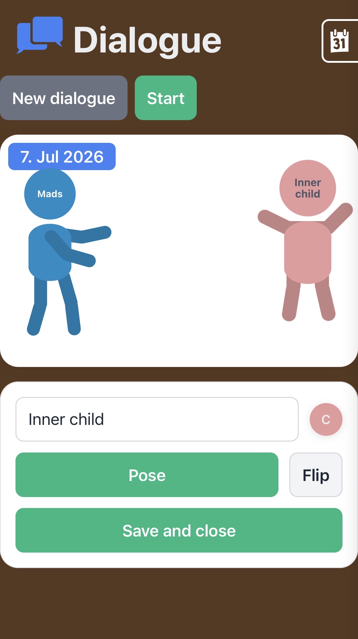 Use the Dialogue exercise in the app billede 1