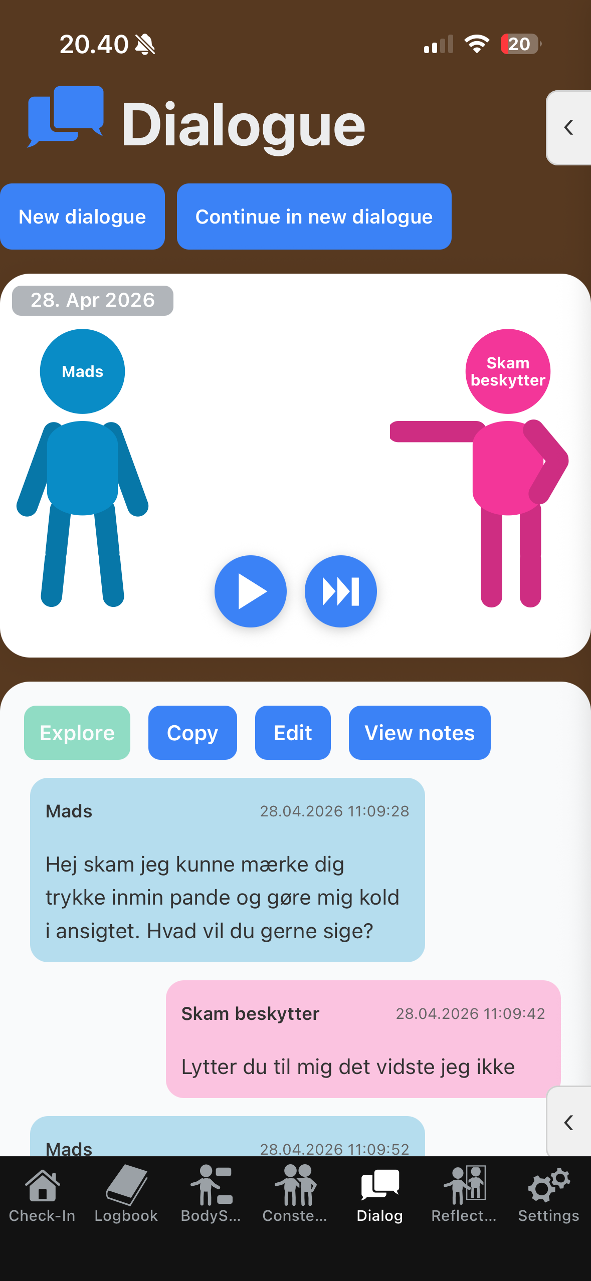 Dialogue with shame. billede 1
